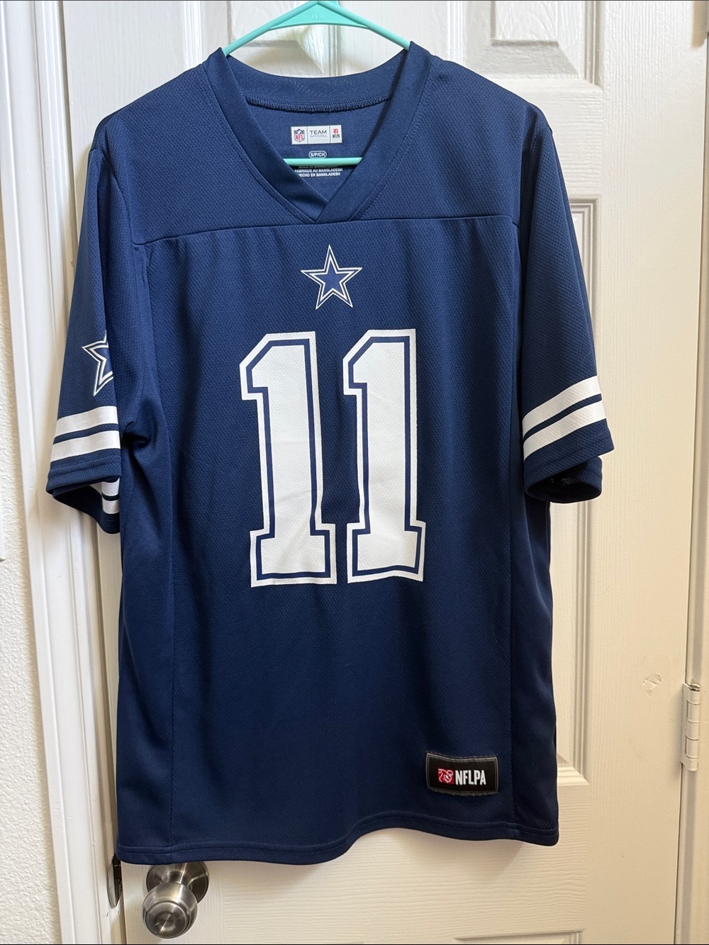 NFL Dallas Cowboys Navy and White #11 Jersey